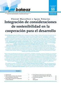 Integración de consideraciones de sostenibilidad en la cooperación para el desarrollo